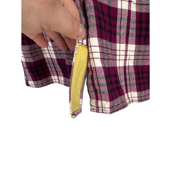 Duluth Trading Company Women's Free Swingin' Flannel Shirt Size M - Picture 3 of 7